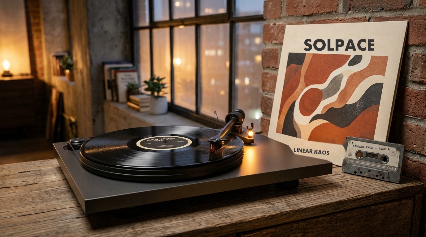 Direct to fan vinyl release on analog turntable with cassette demos